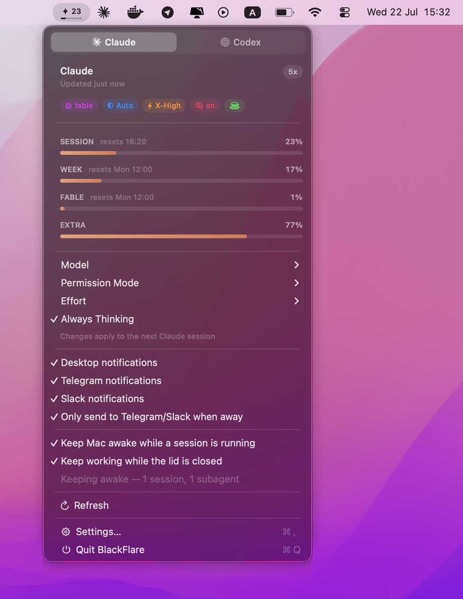 BlackFlare screenshot 1